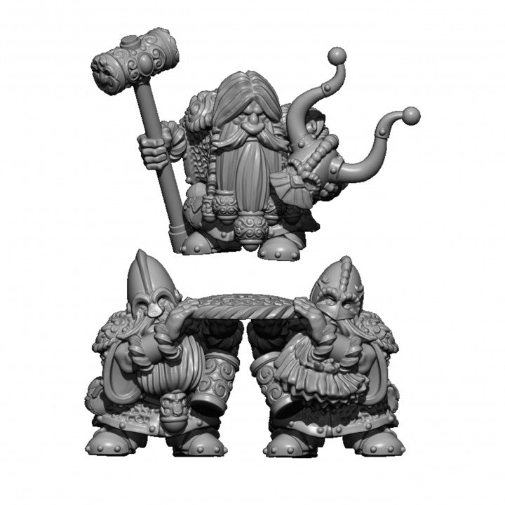 Dwarf Lord On Shield